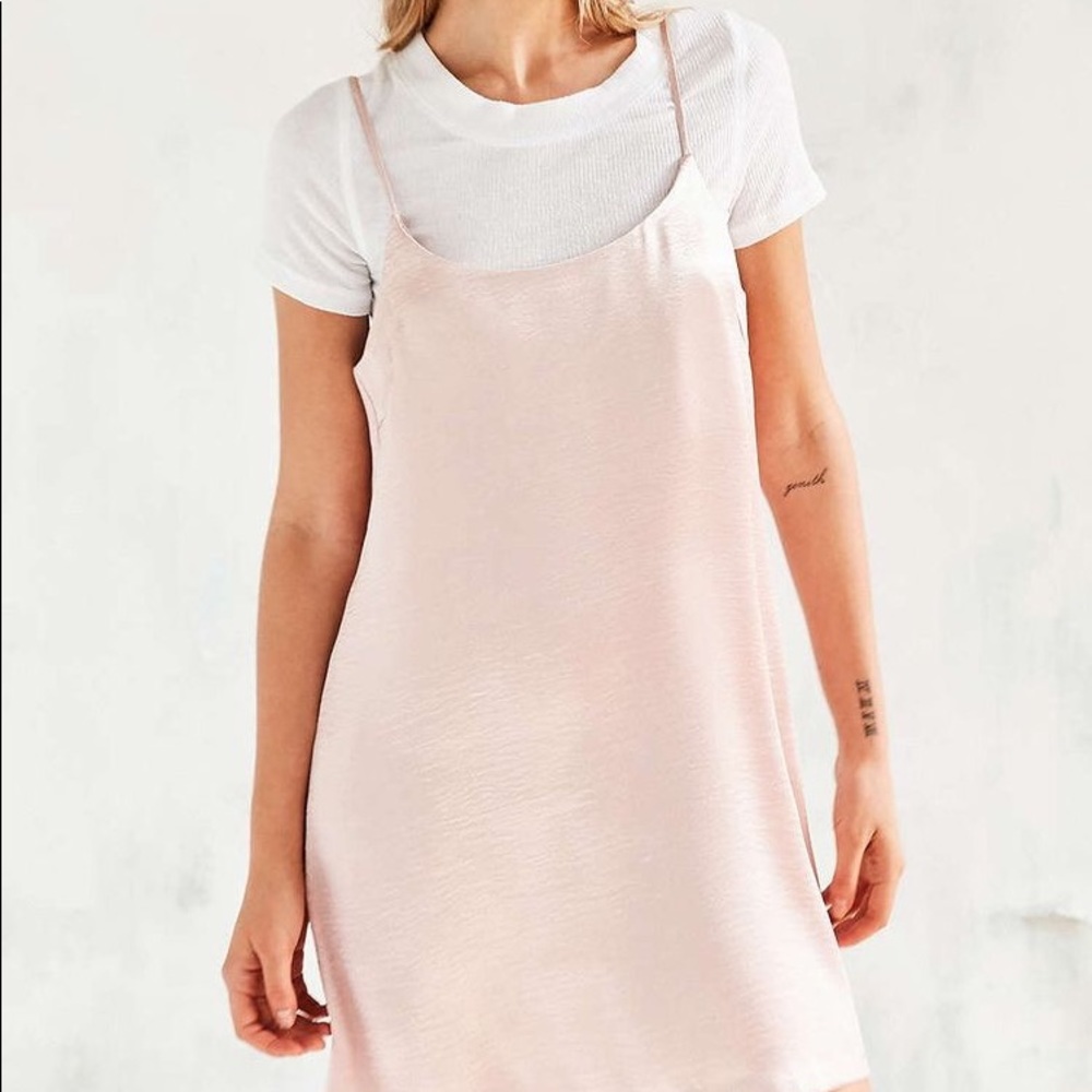 Satin Rose Slip Dress